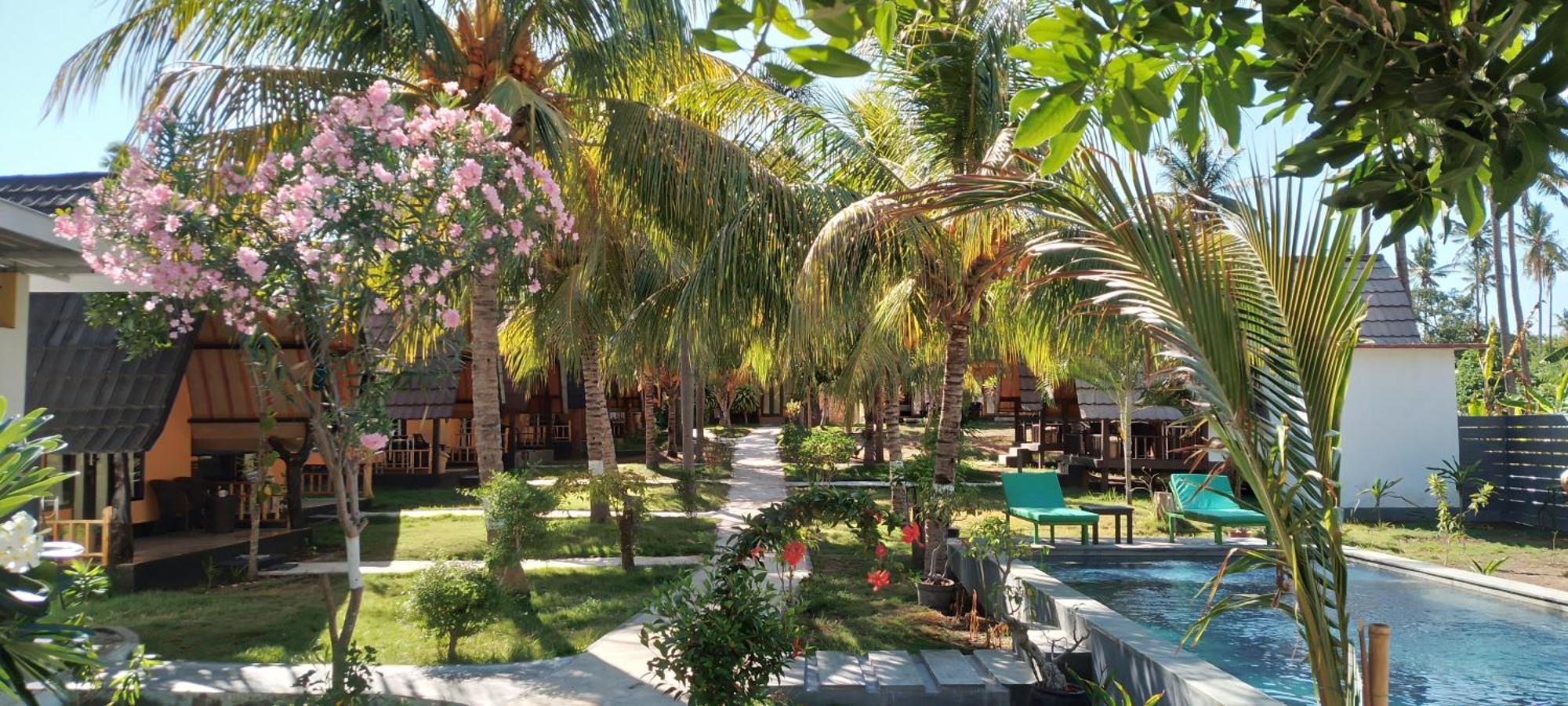 Pandan Bungalow Gili Air Exterior foto